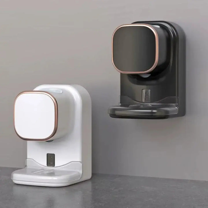 Dispenser de pasta de dente com sensor inteligente sem contato em acabamento minimalista