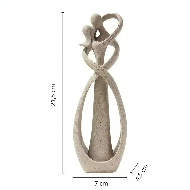 Estatueta decorativa para escritorio minimalista