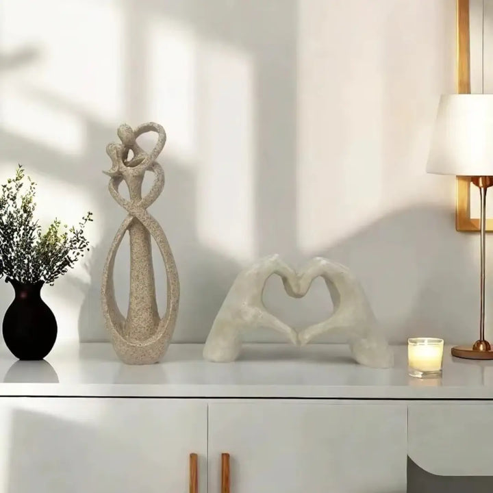 Estatueta decorativa para sala minimalista