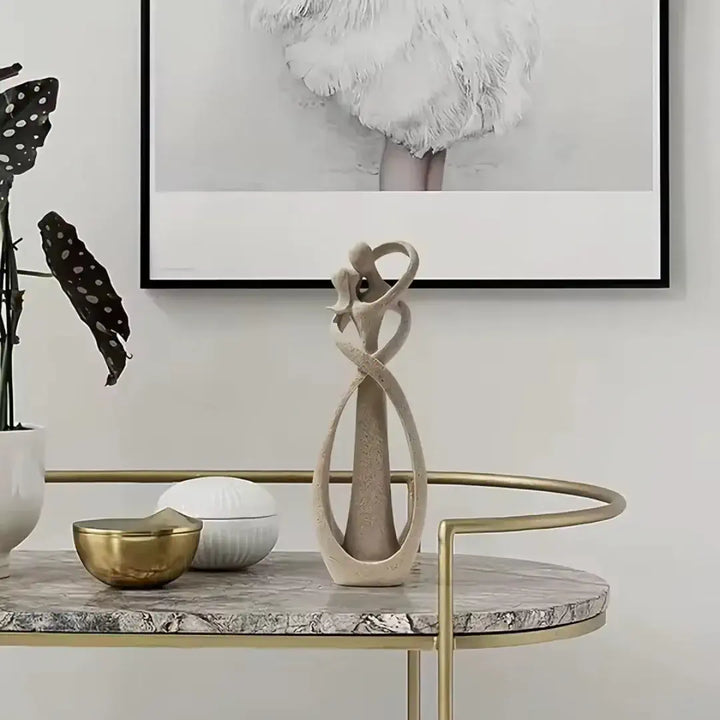 Estatueta decorativa para sala minimalista moderna casal abraçado
