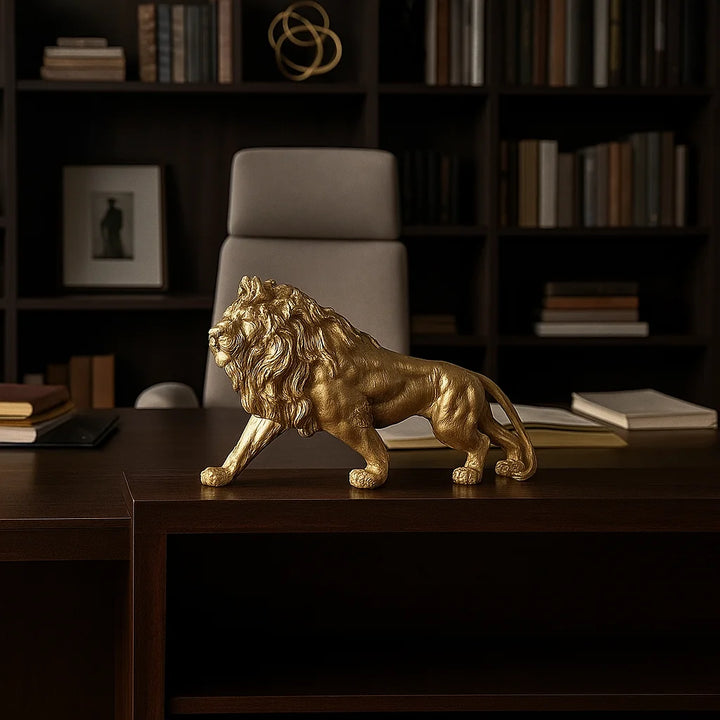 Escultura para decoração em resina premium para escritorio