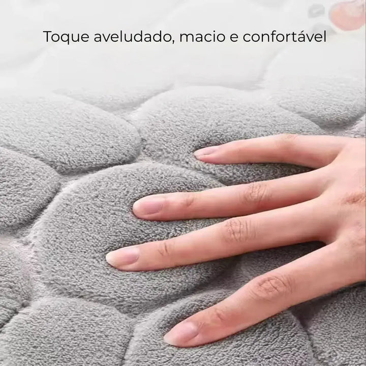 Tapete de banheiro em algodão macio e antiderrapante Casavelle